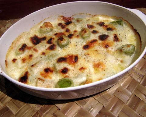 Taleggio and Leek Gratin
