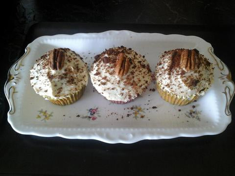 Banana Cake/Cup Cakes with Cookies and Cream Frosting