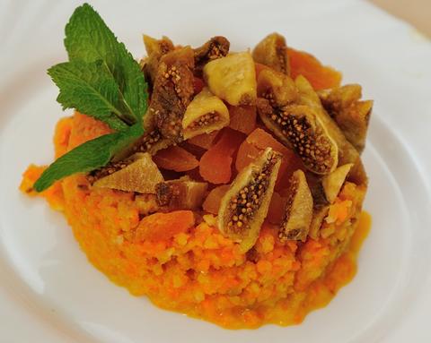 Салат из топинамбура, тыквы и моркови