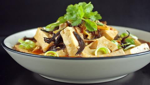 Stew of Tofu and Mushrooms