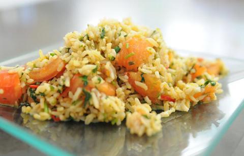 אורז לבן עם גזר ועשבי תיבול - סוכן