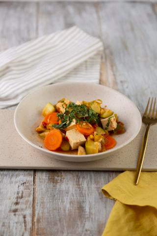 TOFU AND MUSHROOM STEW