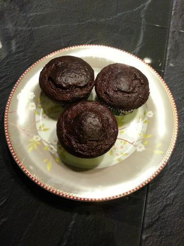 Chocolate-Almond-Muffins / Cake (low carb, LOGI)