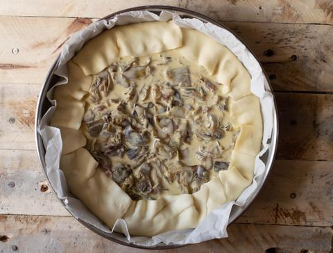 Chicken and mushroom pascualina