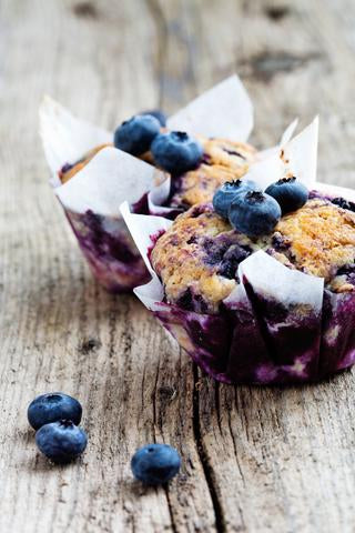 Blueberry with white chocolate maffins