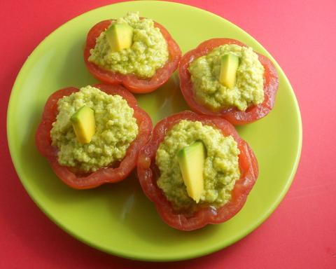 Tomatoes Stuffed with Guacamole