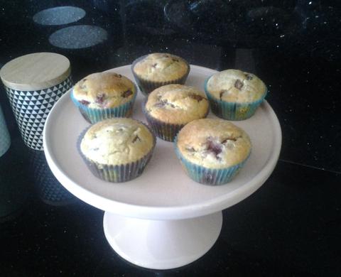 Buttermilk Choc Chip & Raspberry muffins
