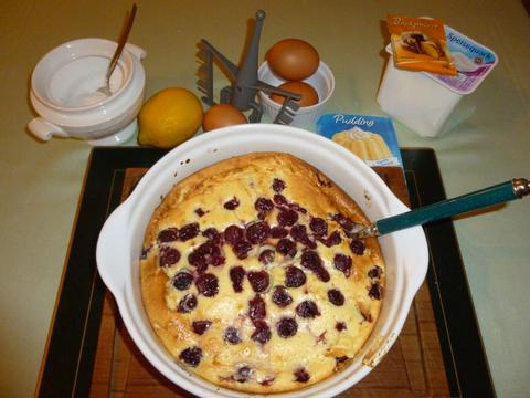 Quark-Caserole with Cherries