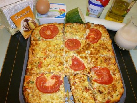 Gemüsekuchen (Quark-Öl-Teig)