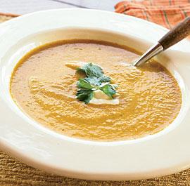 Carrot cream with celery