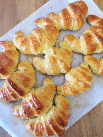 Croissant com custard