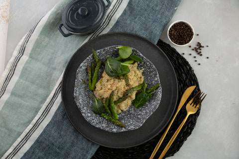 QUINOA AND ASPARAGUS RISOTTO