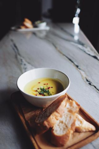 SPINACH, ASPARAGUS AND SQUASH CREAM