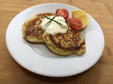 Zucchini and Corn Fritters