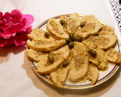 Tuna Salami with Caper Sauce