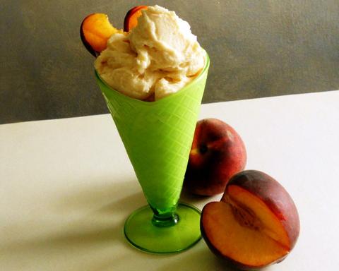 Peach Yogurt Ice Cream