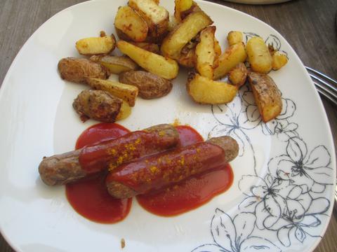 Vegan Sausage (Currywurst) with Curry Ketchup