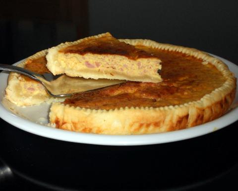 Cured Meat and Ricotta Tart