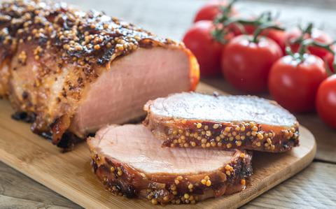 Pork tenderloin with mustard