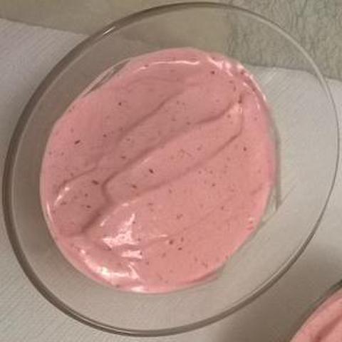 Strawberry soft ice cream
