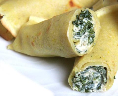 Crepes de espinafres