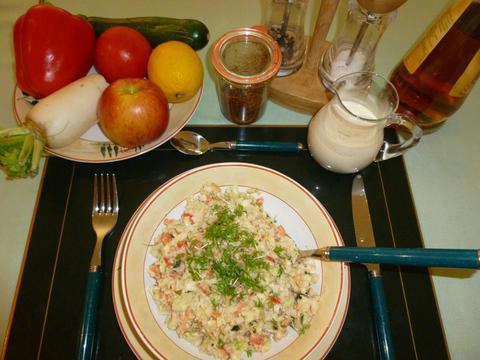 Konfettisalat mit Sprossen