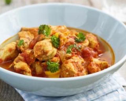 Claire's spicy chicken curry with coconut milk