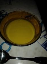 Velouté de patates douces, poireau et pomme