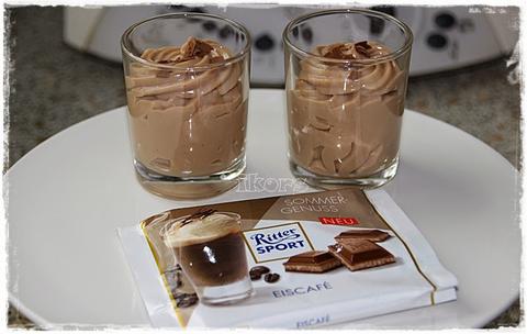 Chocolate pudding with Rittersport