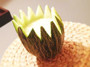 CREMA FRÍA DE MELÓN Y PUERRO