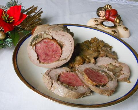 Veal wrapped Pork Sausage