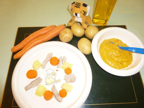 Carrot-Potato-Mash with veal (from 5th month)