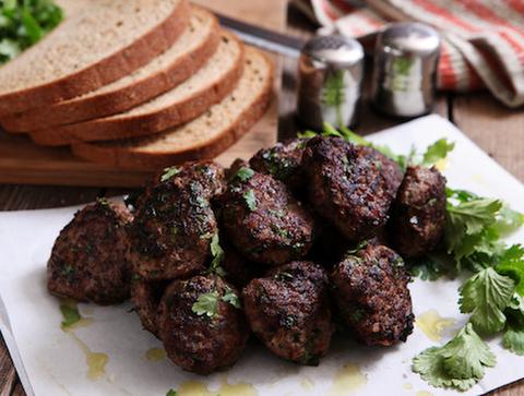 Baked meatballs