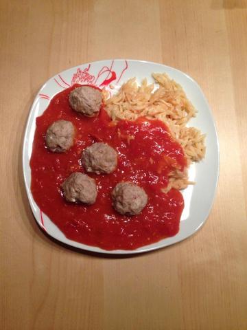 Scharfe Hackbällchen