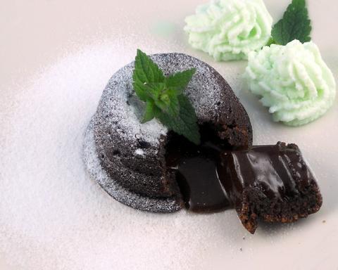 Soft dark chocolate mint cream cupcakes from the heart