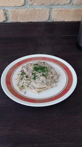 Penne with Mushroom Chicken