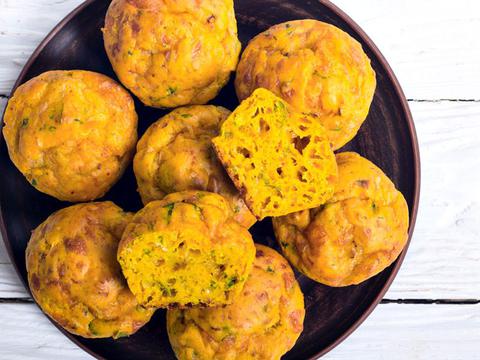 Smoked trout muffins