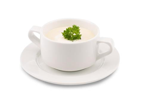 Cream of Cauliflower Soup with Ham