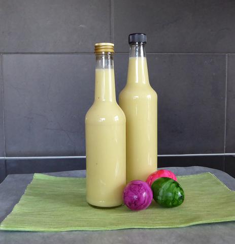 Eggnog made from whole eggs