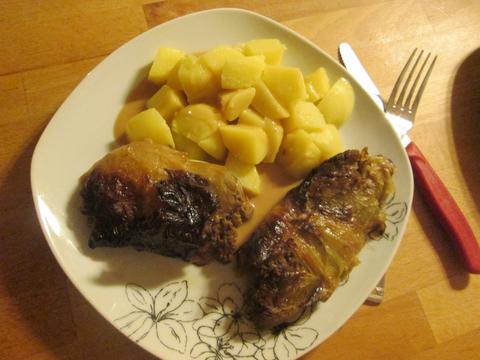 vegane Kohlrouladen
