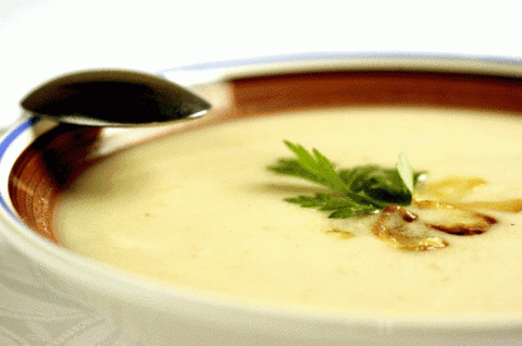 Creme de alho francês