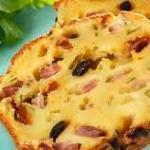Cake aux olives noires et jambon de Sandrine