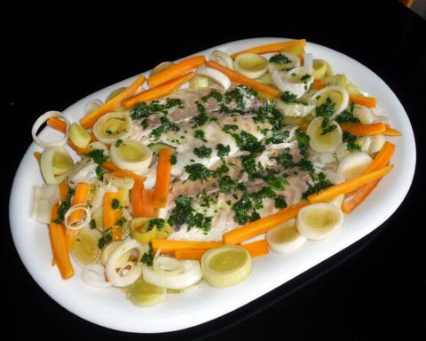 Bream with Leeks and Potatoes