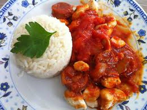Blanc de poulet sauce chorizo d'Angélique