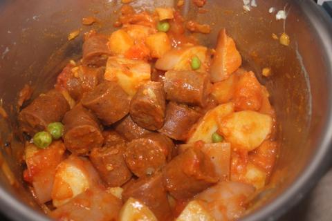 Curried Sausages
