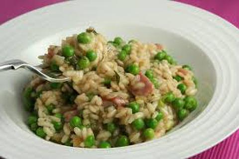 Chicken, Bacon and Pea Risotto