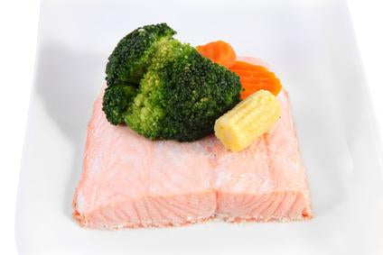 pavés de saumon à la vapeur