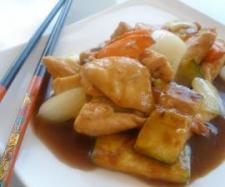 Pollo agridulce