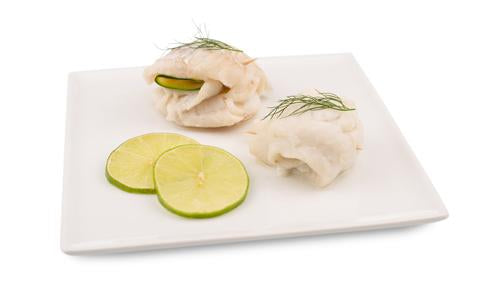 Fish Rolls with Courgette in White Wine Sauce