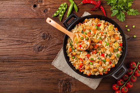 Chaufa chicken rice